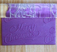 Merry Christmas Acrylic Embossing Rolling Pin Craft Tool (TDKFC1006) - TheDecoKraft