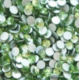 Peridot Light Green Glass Rhinestones - SS6, 1440 pieces - 2mm Flatback, Round, Loose Bling (TDK-GR1306) - TheDecoKraft - 2