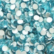 Aquamarine Crystal Clear Glass Rhinestones - SS34, 288 pieces - 7mm Flatback, Round, Loose Bling (TDK-GR1314) - TheDecoKraft - 1