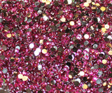 Rose Dark Pink Crystal Glass Rhinestones - SS16, 1440 pieces - 4mm Flatback, Round, Loose Bling - TheDecoKraft - 2