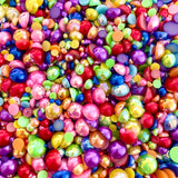 2-10mm Pride Mixed Pearls ONLY Round Flat Back Loose Pearls #114 - 2000pcs