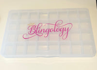 Bling Rhinestones and Pearls Organizer Box Organizing Tray Acrylic Box - 32 Compartments