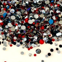 2-6mm Mixed Georgia Resin Jelly Round Flat Back Loose Rhinestones #16 - 5000pcs