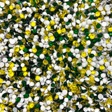 SS6-SS20/2-5mm Citrine Emerald White Glass Round Flat Back Rhinestones Mixed Set #20 - 1000pcs