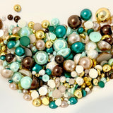 2-10mm Mixed Pearls and Rhinestones Resin Round Flat Back Loose Pearls #94 - 2000pcs