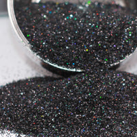 Black Magic Extra Fine Holographic Glitter, Polyester Glitter - 1oz/30g