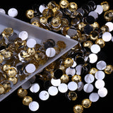 WCE - 4mm Light Topaz Resin Round Flat Back Loose Rhinestones 10k pcs