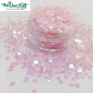 Ballet Slippers Chunky Polyester Mixed  Glitter for Tumblers Nail Art Bling Shoes - 1oz/30g