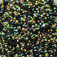 2-6mm Mixed Olive Jelly Resin Round Flat Back Loose Rhinestones