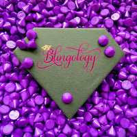 100 Piece (10 x 10mm) Purple Plastic Cone Shape Stud Spike Beads Rock Punk DIY Phone Decoration