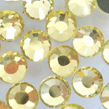 Light Citrine Yellow Glass Crystal Glass Rhinestone - SS12, 1440 pieces - 3mm Flatback, Round, Loose Bling - TheDecoKraft - 2