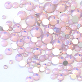 SS20/5mm Pink Opal Glass Round Flat Back Loose Rhinestones - 1440pcs