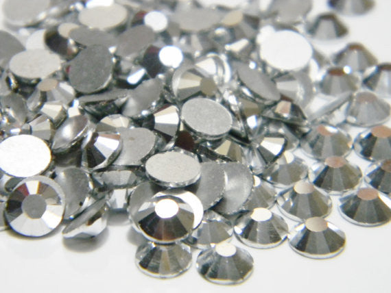 Silver Crystal Glass Rhinestones - SS20, 1440 pieces - 5mm Flatback, Round, Loose Bling - TheDecoKraft