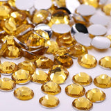 Bulk Jar 2mm Topaz Resin Rhinestone Mix - 50K