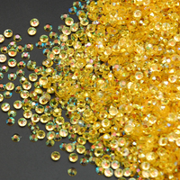 5mm Topaz AB Transparent Jelly Resin Round Flat Back Loose Rhinestones