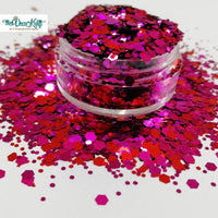 Passionberry Mixed Chunky Glitter, Polyester Glitter for Tumblers Nail Art Bling Shoes - 1oz/30g