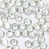 2-6mm Mixed Crystal Clear Resin Round Flat Back Loose Rhinestones  - 5000pcs