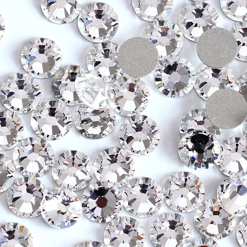 SS16/4mm Clear Glass Round Flat Back Loose Rhinestones