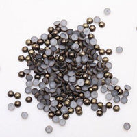3mm Dark Coffee Resin Round Flat Back Loose Pearls