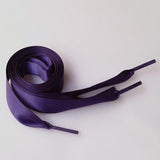 Live: $1 Pair Laces - Shoe Laces 71 inch/180cm (l) x 3/4 inch/2cm (w) Satin Flat Ribbon Shoes Hair Accessory