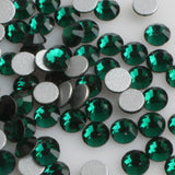 Emerald Green Glass Rhinestones - SS6, 1440 pieces - 2mm Flatback, Round, Loose Bling - TheDecoKraft - 1
