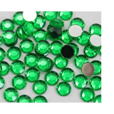 3mm Green Resin Round Flat Back Loose Rhinestones
