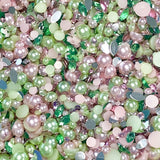 2-10mm Pearl & Rhinestone Mix - #49 - 1,000pcs