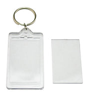 Keychains , Clear Hard Plastic Keychains