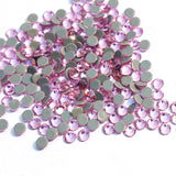 SS30/6mm Light Rose Pink Glass Round Flat Back Loose HOTFIX Rhinestones - 288pcs