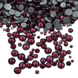 SS12/3mm Dark Amethyst Purple Glass Round Flat Back Loose HOTFIX Rhinestones - 1440pcs