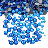 SS20/5mm Capri Blue Glass Round Flat Back Loose Rhinestones - 1440pcs