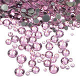 SS30/6mm Light Rose Pink Glass Round Flat Back Loose HOTFIX Rhinestones - 288pcs