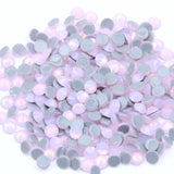 Mixed Pink Opal Glass Round Flat Back Loose HOTFIX Rhinestones - 400pcs