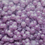 5mm Light Purple Resin Round Flat Back Loose Pearls