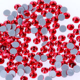 SS16/4mm Red Glass Round Flat Back Loose HOTFIX Rhinestones - 1440pcs