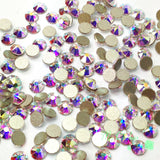 SS34/7mm Crystal AB Glass Round Flat Back Loose Rhinestones - 288pcs